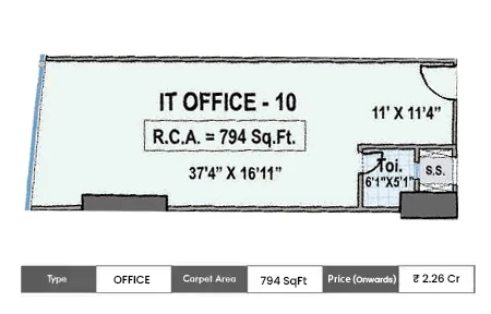 Office 794 SqFt